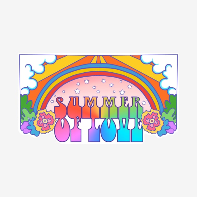 Summer Of Love Rainbow Pop Paradise by LittleBunnySunshine