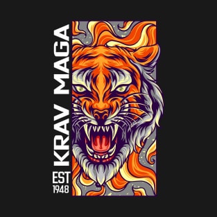 Killer Krav Maga Tiger Design T-Shirt