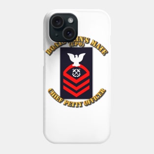 Navy - CPO - Blue - Red with Txt Phone Case