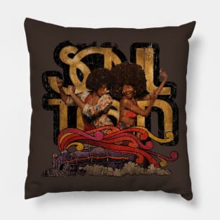 Soul Train Vintage Look Fan Design Pillow