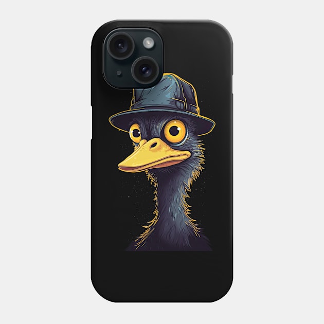 Cute Ostrich Phone Case by difrats