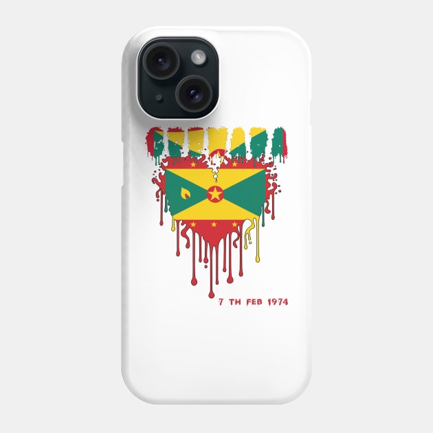 Grenada Independence Day Grenadian 50th celebration Grenada Phone Case by DesignergiftsCie