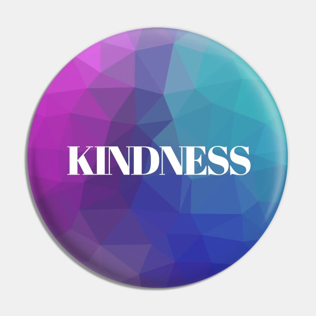 Kindness Geometric Color Charity Pin by Charitee