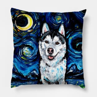 Husky Night 2 Pillow