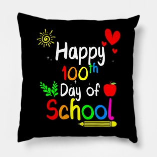 Happy 100Th Day Of School 100 Days Of School Teacher Pillow