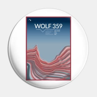 Wolf 359 Space Poster Pin