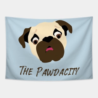 The Pawdacity Pug Lover Design Tapestry