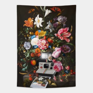 Floral instant photo Tapestry