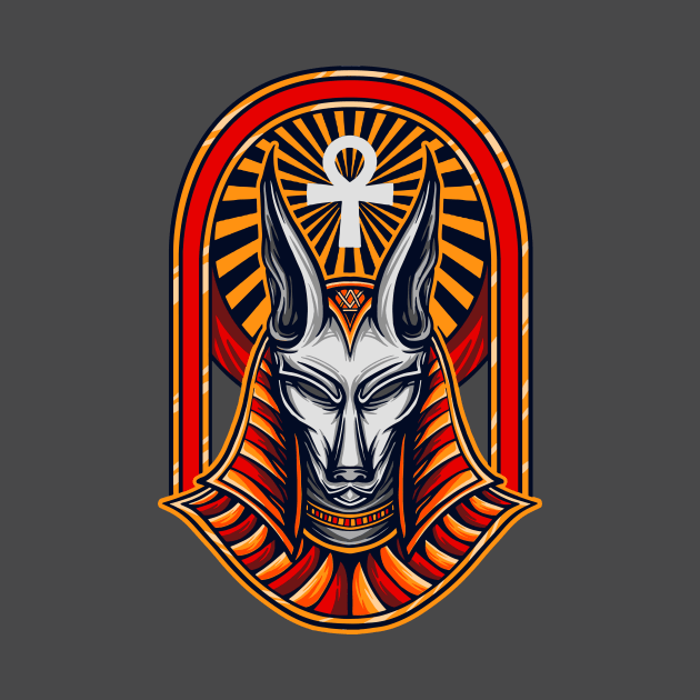 Anubis sacred geometry ancient Egypt design by Anonic