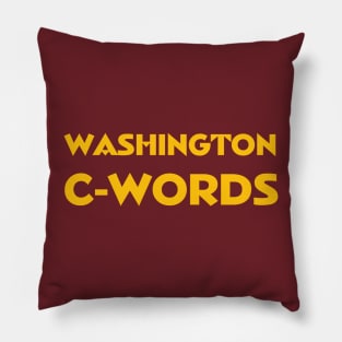 Washington C-Words Pillow