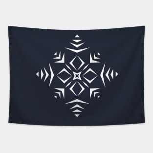 Paper Cut Snowflake Pattern Tapestry