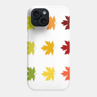 Colorful autumn leaves Phone Case