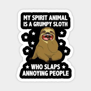 Funny cute sloth gift Magnet