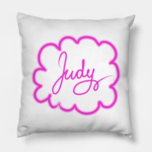 Judy. Female name. Pillow