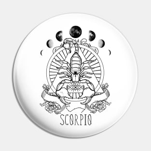 Zodiac Scorpio Pin