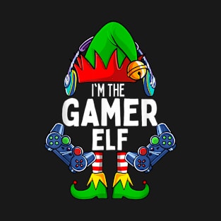 The Gamer Elf Funny Christmas T-Shirt