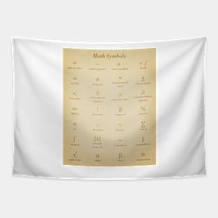 Math Symbols Tapestry