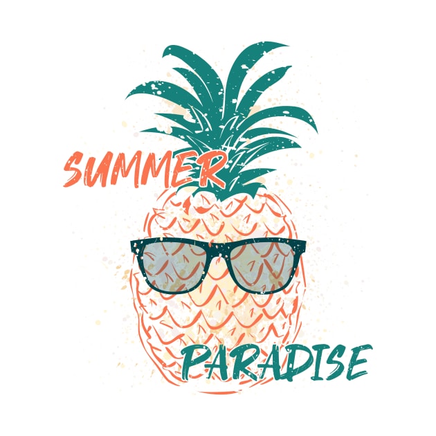 Summer Paradise Pineapple by psychoshadow