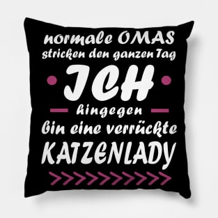 Katzen Mietze Frau Geschenkidee Katze Haustier Pillow