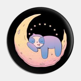 Sloth On Moon Sloth On The Moon Pin