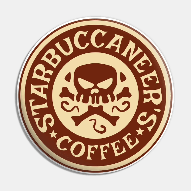 Starbuccaneers Coffee Pin by Vault Emporium