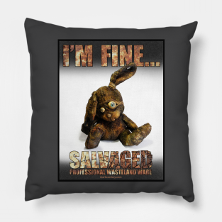 Lockdown 2020 Pillow - SALVAGED Ware - I'm Fine... by SALVAGED Ware