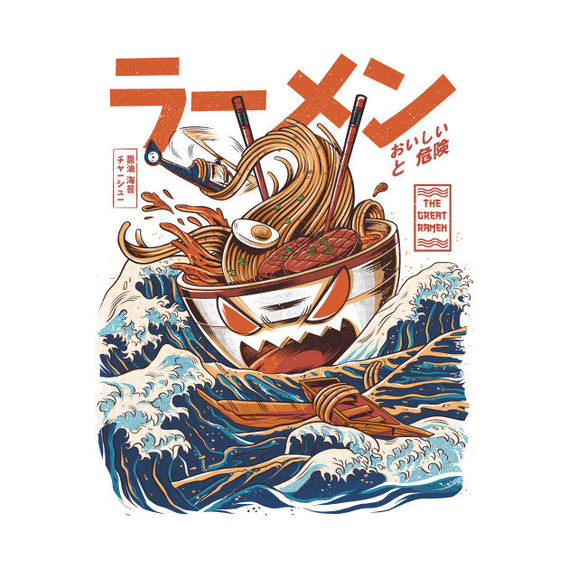 Great Ramen off kanagawa - Ramen - T-Shirt