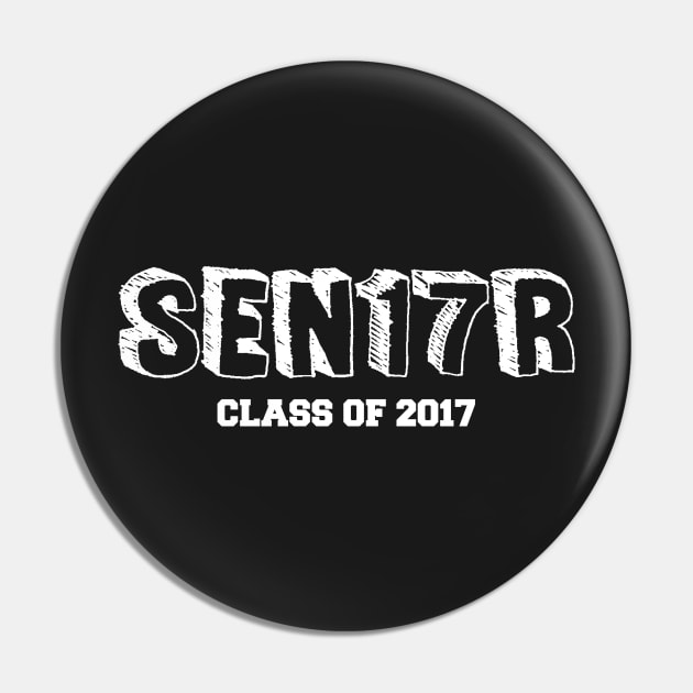 Class of 2017 Senior Pin by fishbiscuit