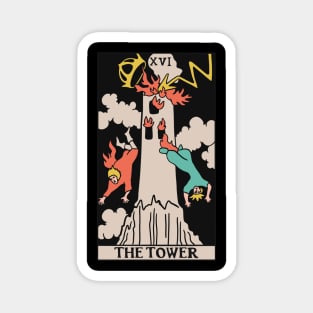 The Tower Tarot Card - Witchy Magic Magnet