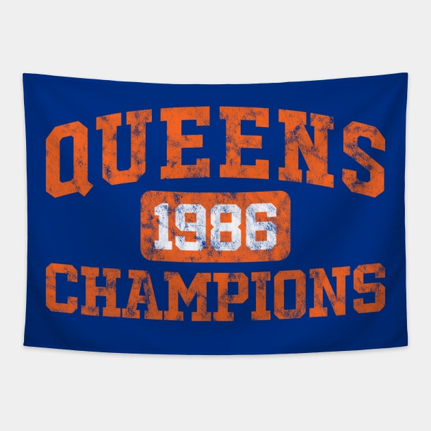 Queens 1986 Champions Tapestry by KhanMiller24