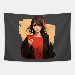 Ramen Girl Tapestry