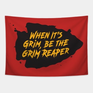 Grim Reaper Arrowhead Tapestry