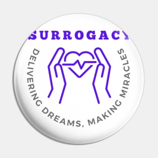 Surrogacy Delivering Dreams Making Miracles Surrogate Mother's Day Gift Pin