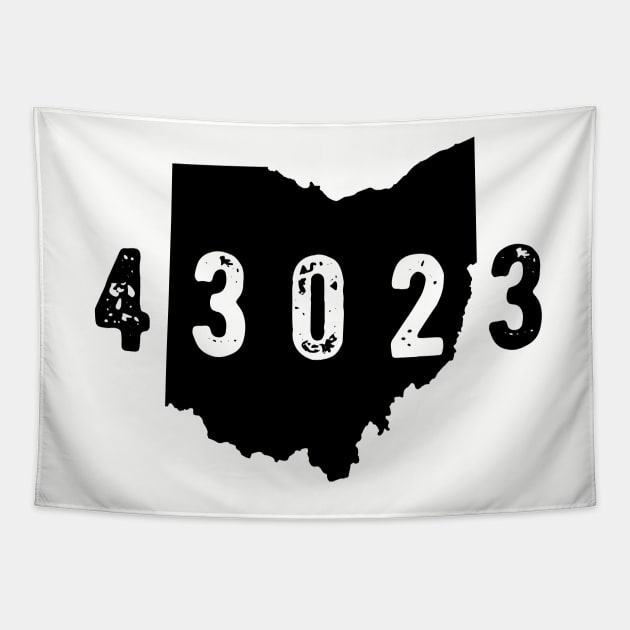 43023 Zip Code Granville Columbus Ohio Tapestry by OHYes