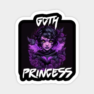 Digital Art Design Of A Goth Princess 2 Magnet