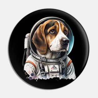 Astronaut Beagle Pin