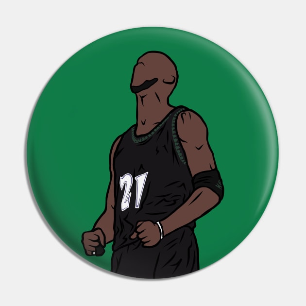 Kevin Garnett Celebration Pin by rattraptees