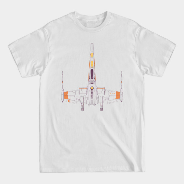 Discover Space Ship - X Wing - X Wing - T-Shirt