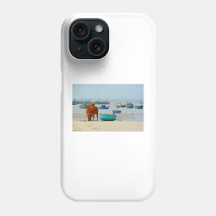 Cow on Mui Ne Beach Phone Case