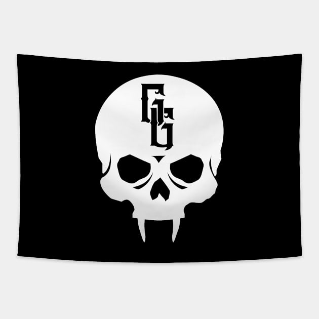 Gehenna Gaming Skull (White) Tapestry by highcouncil@gehennagaming.com