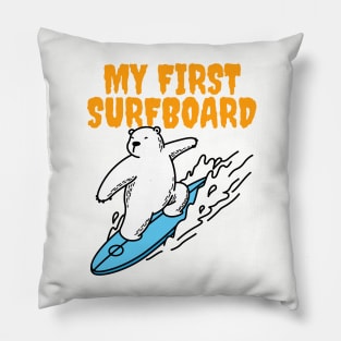 My First Surfboard Pillow