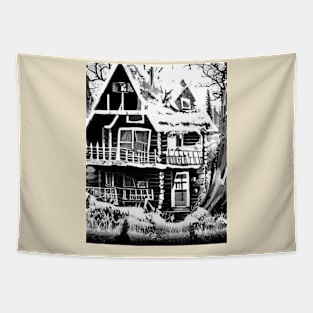 Cabin in the Woods Tapestry