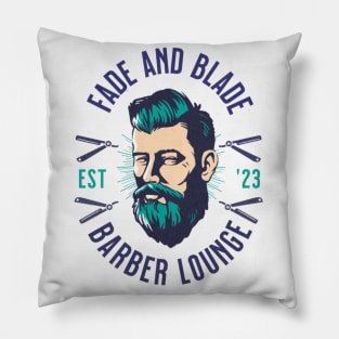 Fade and Blade barber lounge Pillow