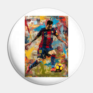 Lionel Messi Pop Art Pin