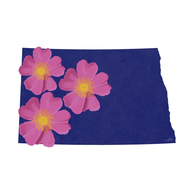 North Dakota Wild Prairie Rose by Lavenderbuttons