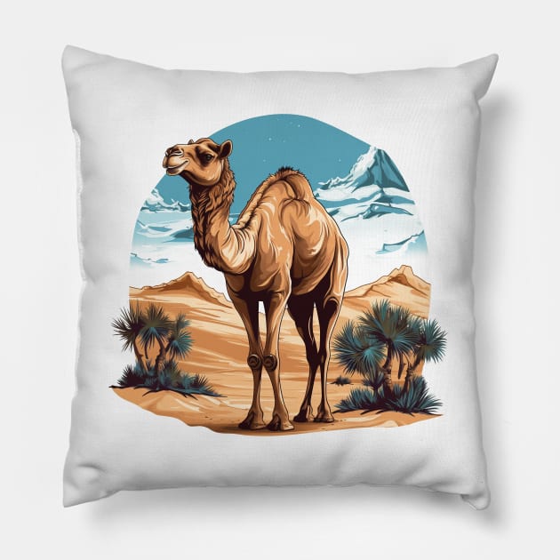 Desert Camel Pillow by zooleisurelife