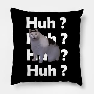 Huh Cat Meme Pillow