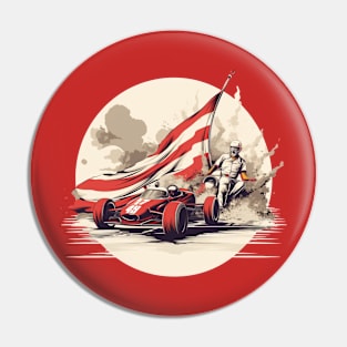 RETRO RACE CAR Pin