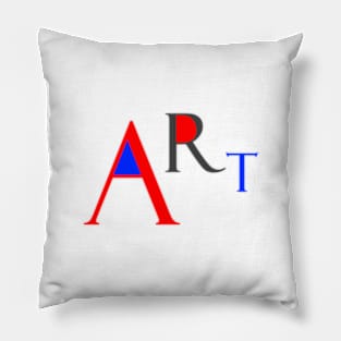 Art funny letters word Pillow