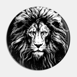 Fierce lion head Strong African Cat Pin